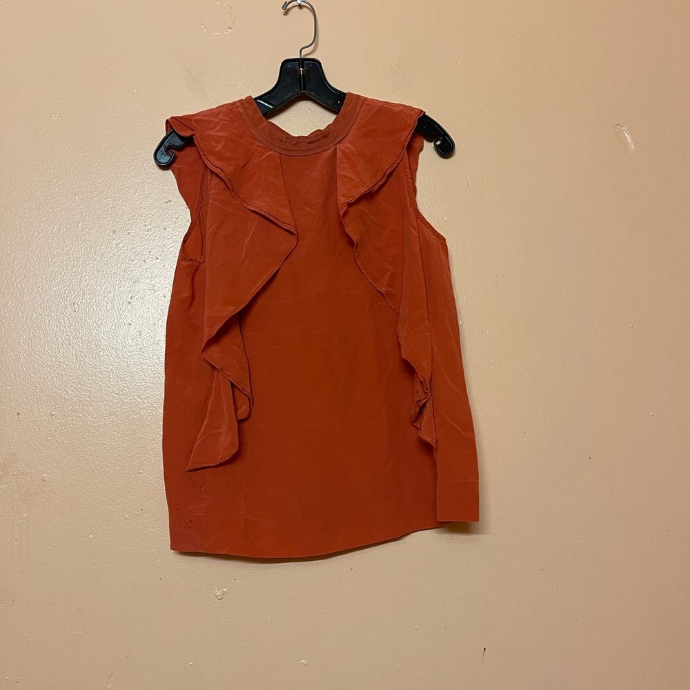 Marc By Marc Jacobs Orange Blouse Size Small Good Condition